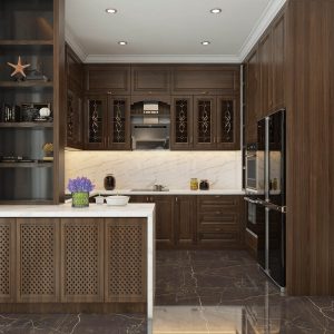 Tủ bếp nhựa dán Laminate - cánh Laminate BN1