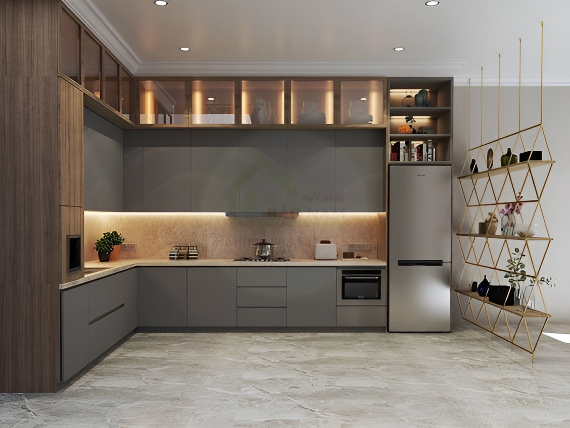 Tủ bếp thể hiện gu thẩm mỹ của gia chủ
