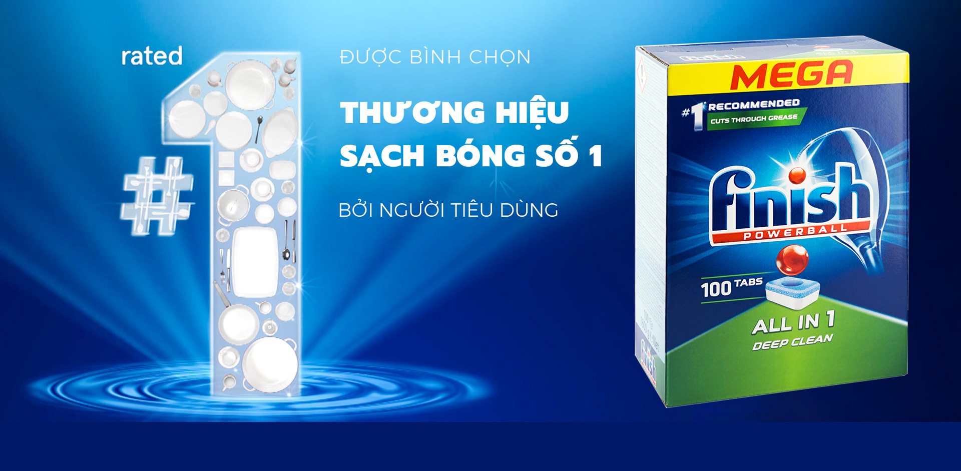 Finish là thương hiệu hàng đầu chuyên sản xuất viên rửa bát