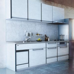 Hệ Tủ Bếp Nhật Bản Cao Cấp Treasia Chữ I Màu VSW