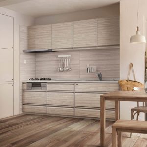 Hệ Tủ Bếp Cao Cấp Treasia Chữ I Màu VTG