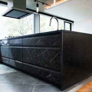Hệ Tủ Bếp Nhật Bản Lemure Có Bàn Đảo Cao Cấp